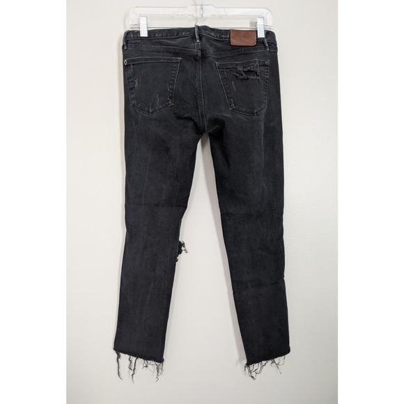 Madewell Skinny Low Rise Super Distressed Jeans - Picture 3 of 9